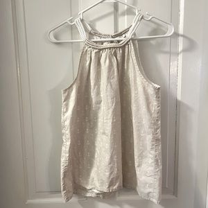 J. Crew, Size 2, Lightweight Sleeveless top, cream, nautical